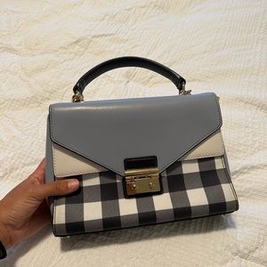 Michael Kors Blue Plaid Crossbody Purse